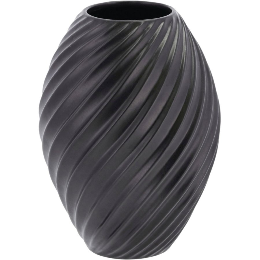 Mors River Vase H21 cm, Sort