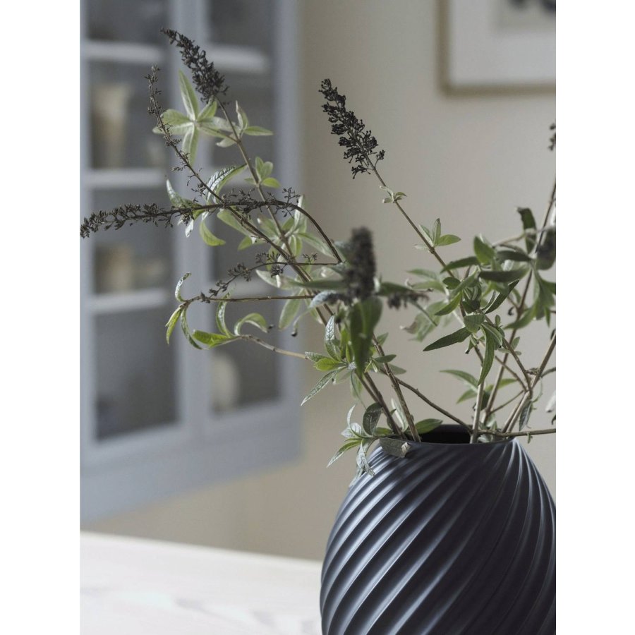 Mors River Vase H21 cm, Sort