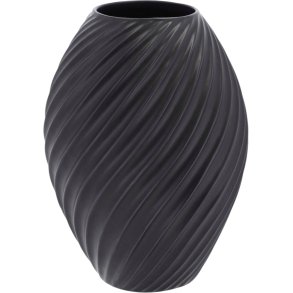 Mors River Vase H26 cm, Schwarz