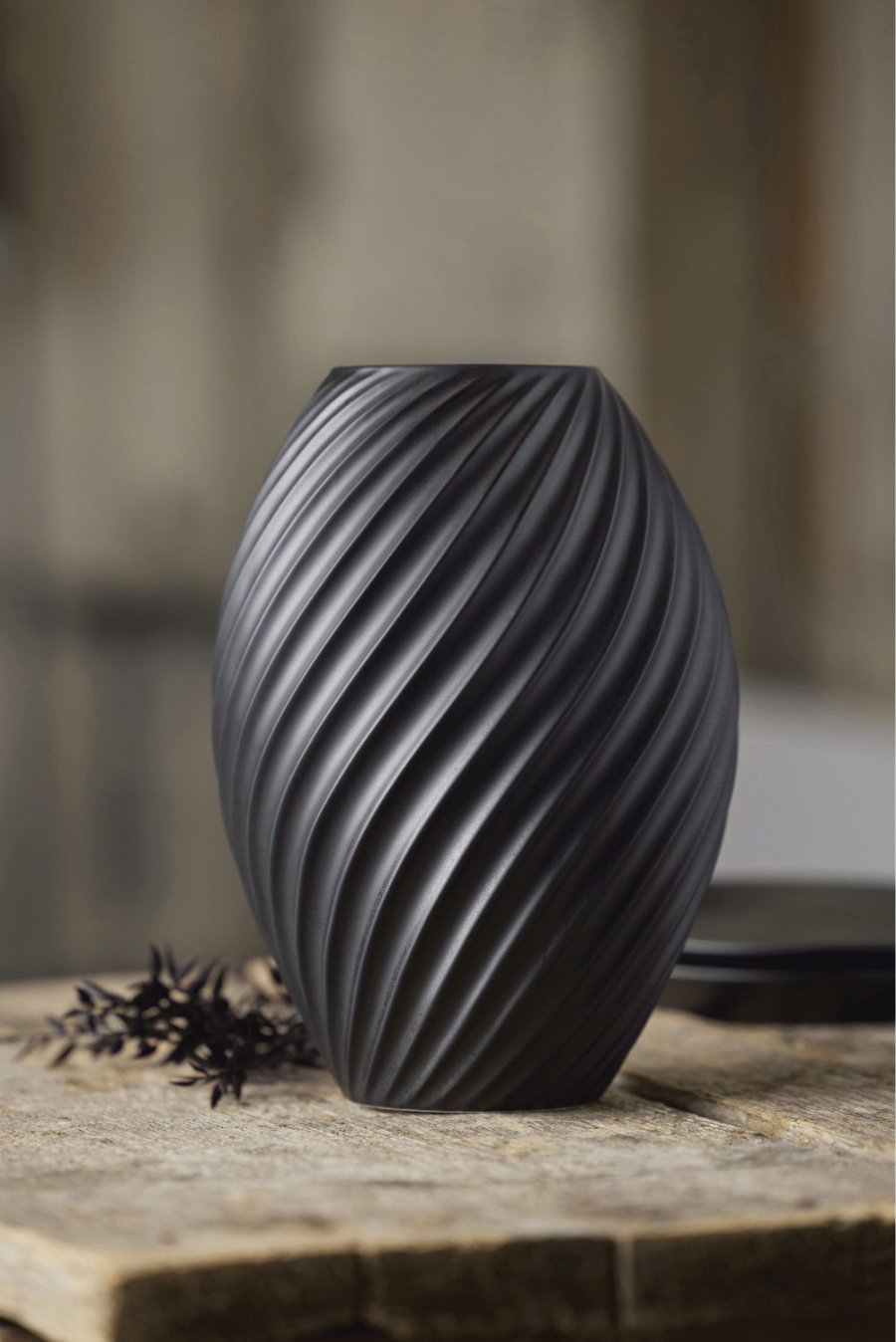 Mors River Vase H26 cm, Sort