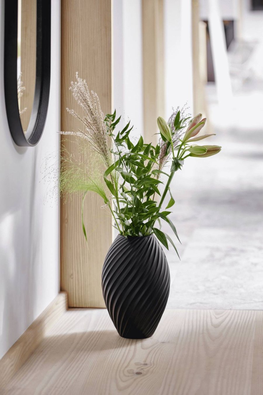 Mors River Vase H26 cm, Sort