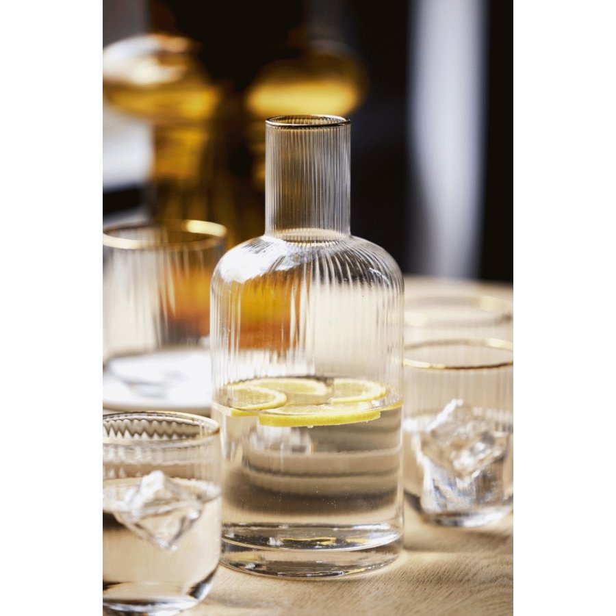Lyngby Glas Palermo Gold Karaffel 1,5 L
