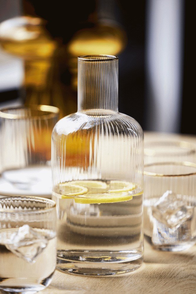 Lyngby Glas Palermo Gold Karaffel 1,5 L