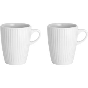 Pillivuyt Pliss Becher 2er Set 27 cl, Wei