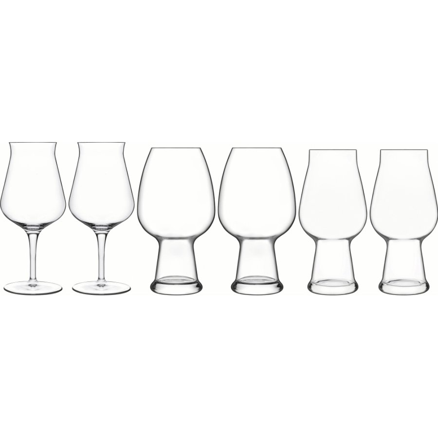 Luigi Bormioli Birrateque lglasst Ale og Hvede Tester 6 stk.