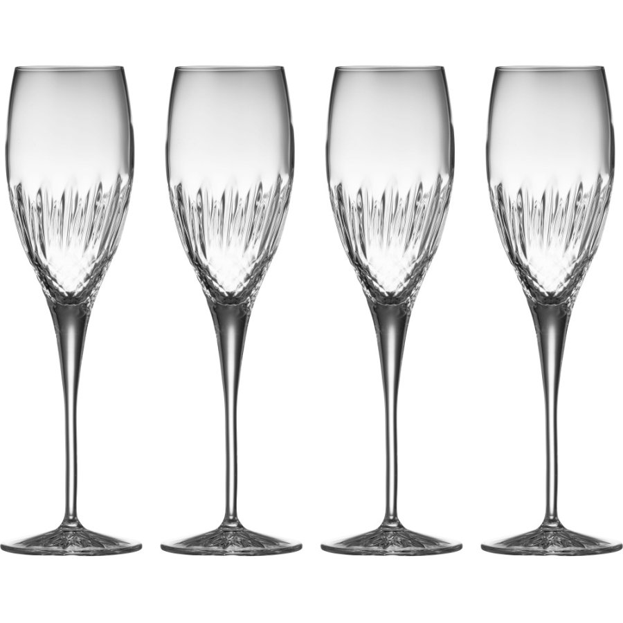 Luigi Bormioli Diamante Champagneglas 4 stk. 22 cl