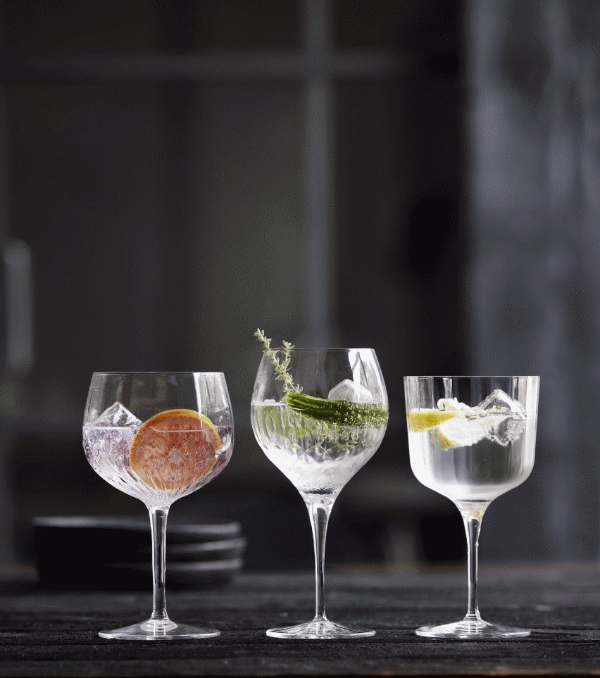 Luigi Bormioli Diamante Spanisches Gin & Tonic Glas 2er Set 65 cl