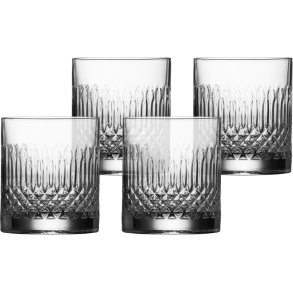 Luigi Bormioli Diamante Wasser-/Whiskey Glas 4er Set 38 cl
