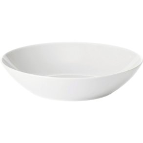 Pillivuyt Cecil Dyb Salat/Pastatallerken 23 cm, Hvid