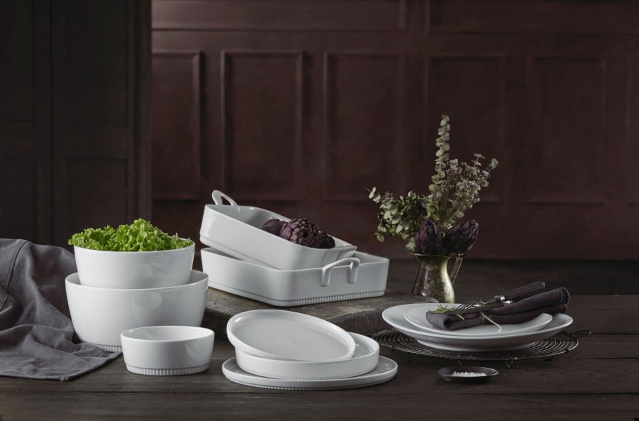 Pillivuyt Ovaler Steakteller klein 23 cm, Wei