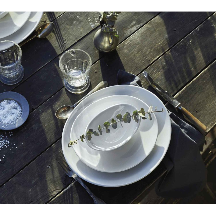 Pillivuyt Ovaler Steakteller klein 23 cm, Wei