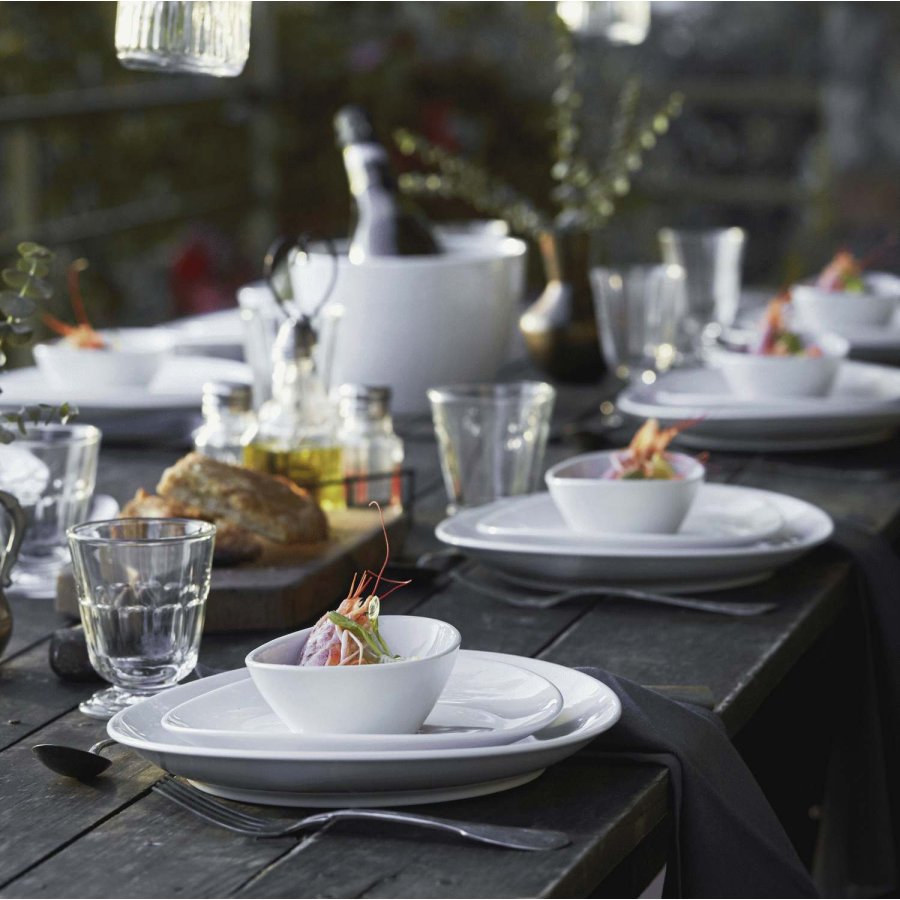 Pillivuyt Ovaler Steakteller klein 23 cm, Wei