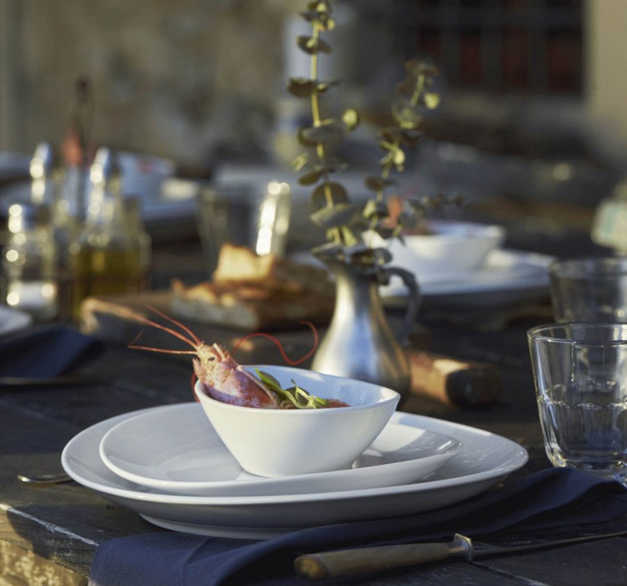 Pillivuyt Ovaler Steakteller klein 23 cm, Wei