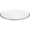 Pillivuyt Bistro Tallerken 27 cm, Hvid/S�lv