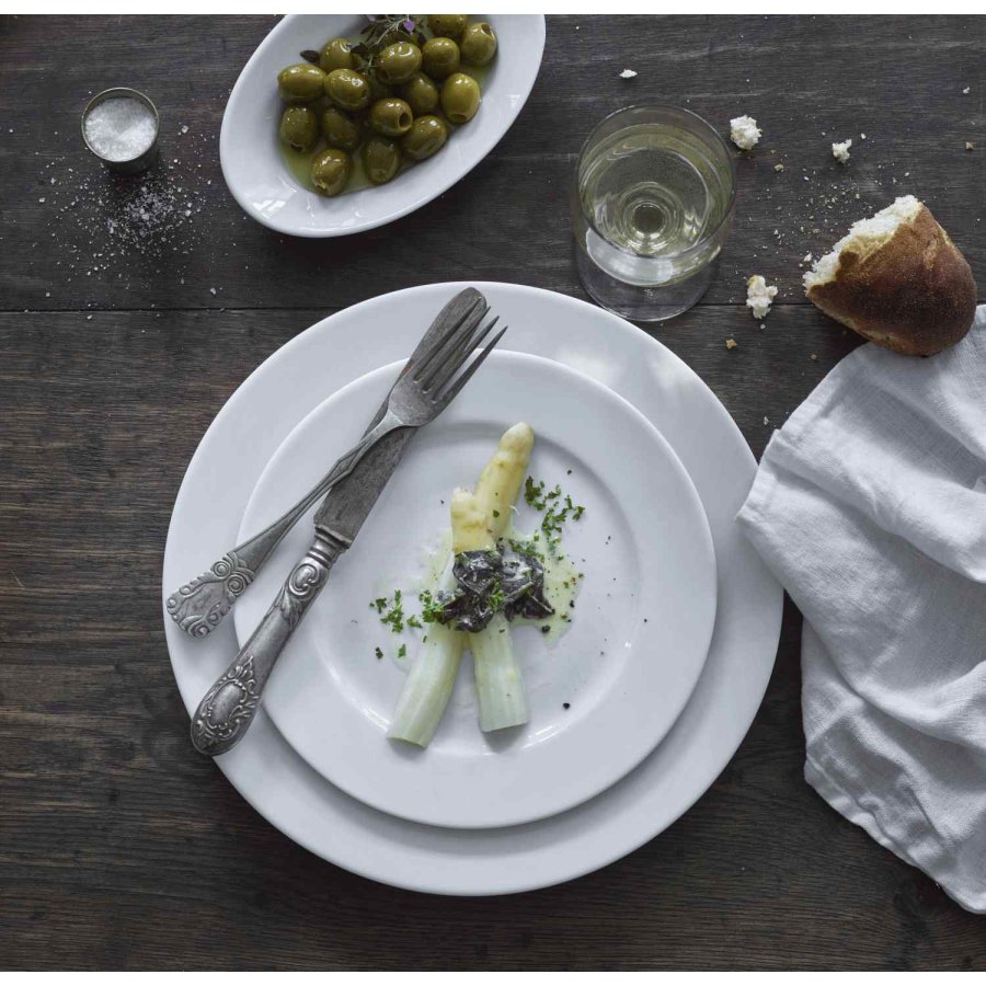 Pillivuyt Sancerre Tallerken 17 cm, Hvid