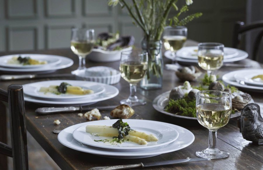 Pillivuyt Sancerre Tallerken 17 cm, Hvid
