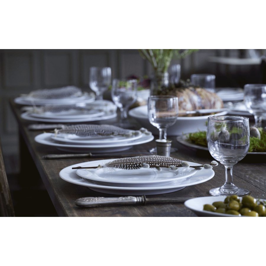 Pillivuyt Sancerre Tallerken 22 cm, Hvid