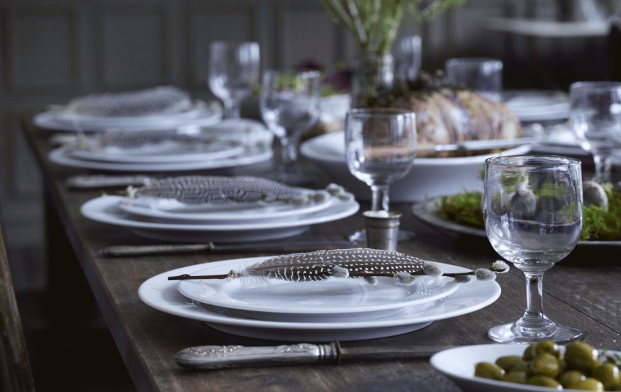 Pillivuyt Sancerre Tallerken 22 cm, Hvid