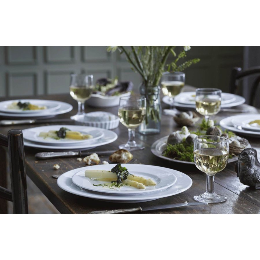 Pillivuyt Sancerre Tallerken 22 cm, Hvid