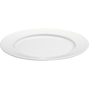 Pillivuyt Plissé Tallerken 17 cm, Hvid