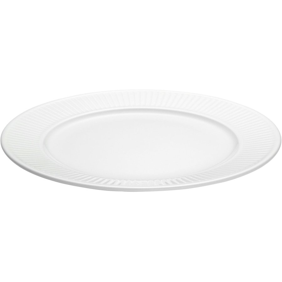 Pillivuyt Plissé Tallerken 31,5 cm, Hvid