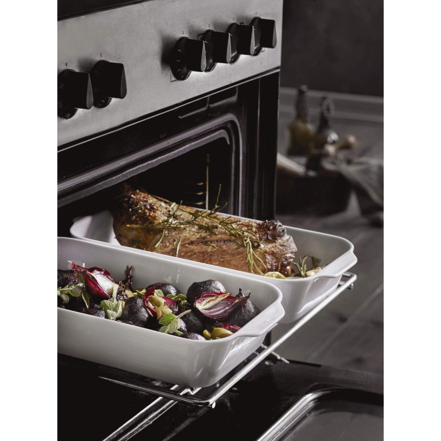 Pillivuyt Serie Originale Gericht 2er Set 31x17 cm, Wei