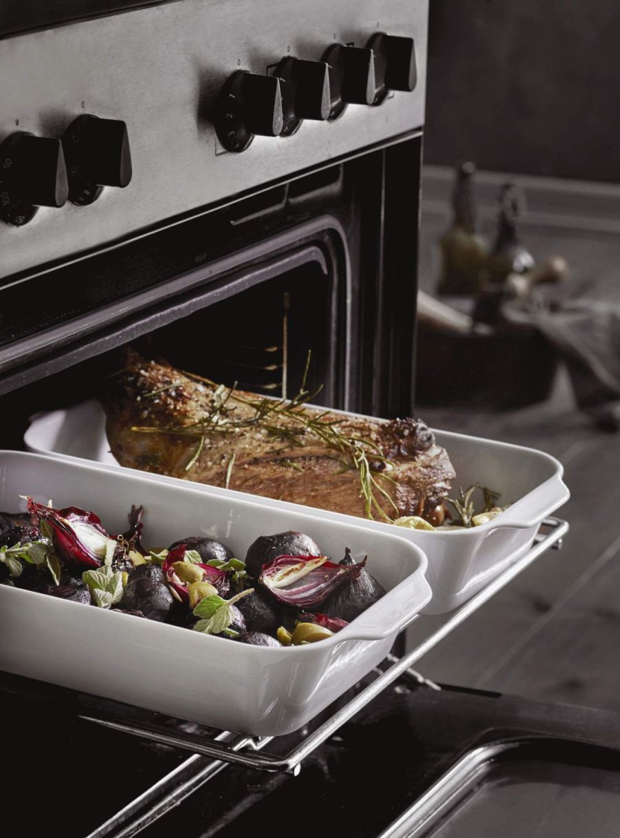 Pillivuyt Serie Originale Gericht 2er Set 31x17 cm, Wei