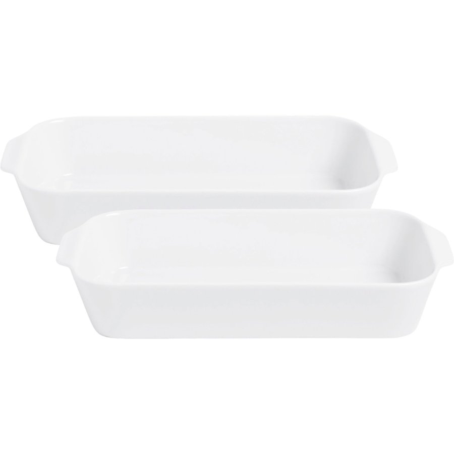 Pillivuyt Serie Originale Gericht 2er Set 31x17 cm, Wei