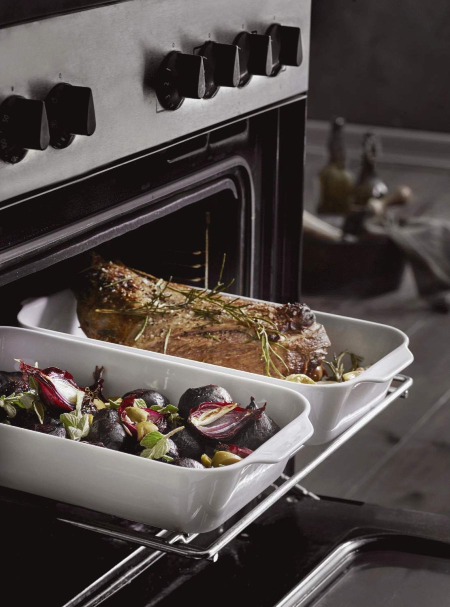 Pillivuyt Auflaufform tief 38 cm, Wei