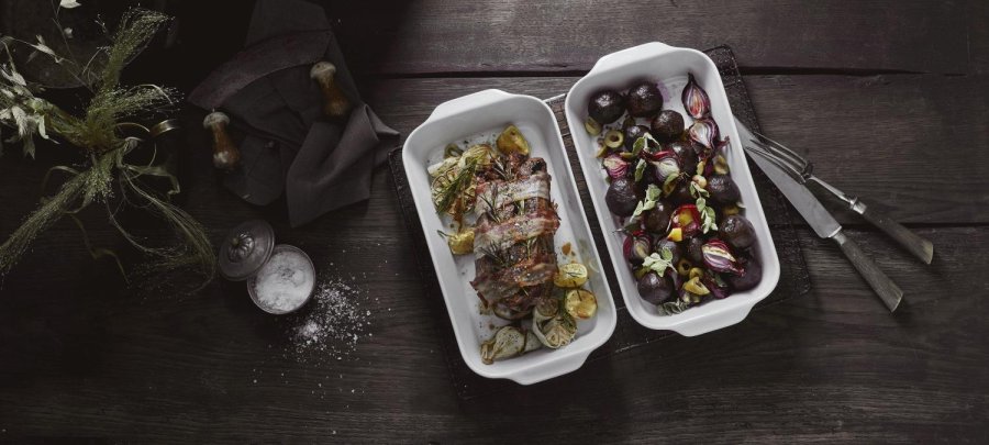 Pillivuyt Auflaufform tief 38 cm, Wei