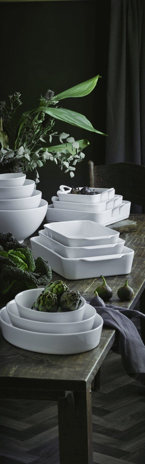 Pillivuyt Auflaufform 29,5 cm, Wei