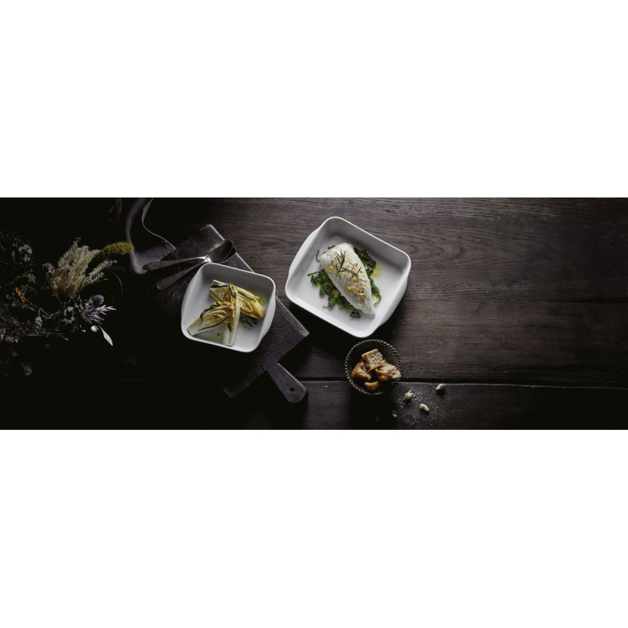 Pillivuyt Serie Originale Fad Nr. 3 22x22 cm, Hvid