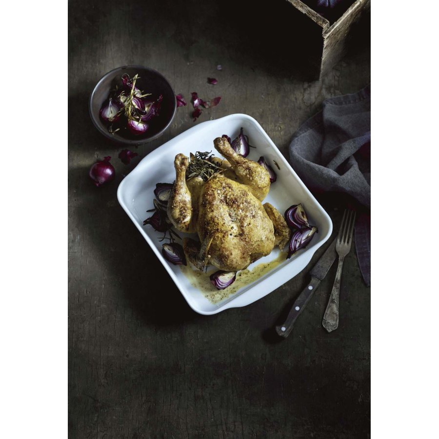 Pillivuyt Serie Originale Fad Nr. 4 27x27 cm, Hvid