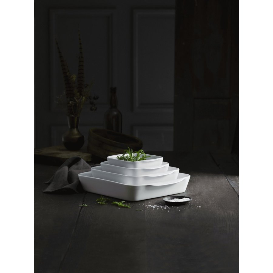 Pillivuyt Serie Originale Fad Nr. 4 27x27 cm, Hvid