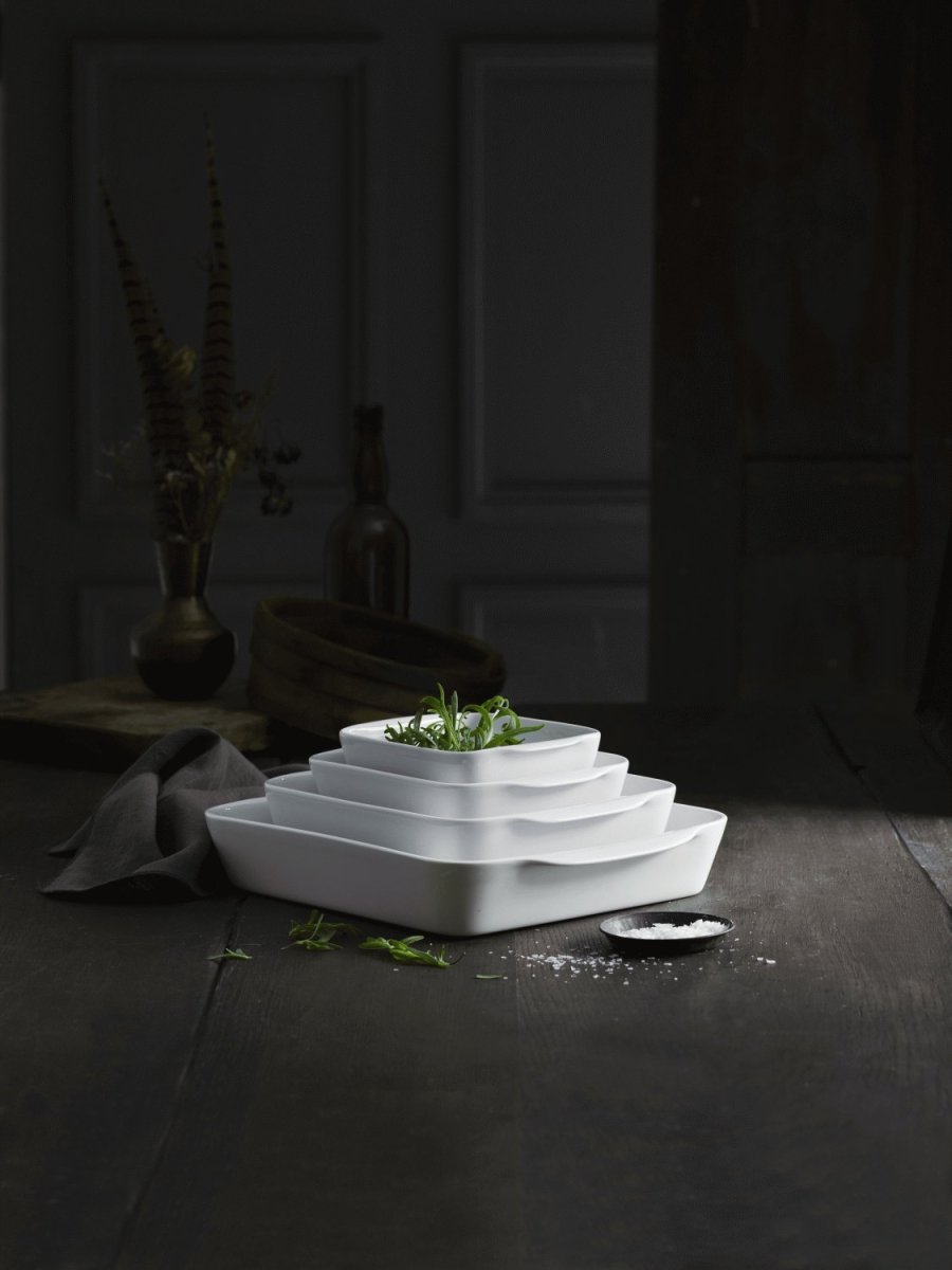 Pillivuyt Serie Originale Fad Nr. 4 27x27 cm, Hvid