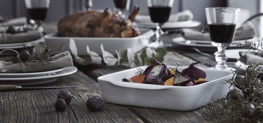 Pillivuyt Serie Originale Fad Nr. 4 27x27 cm, Hvid