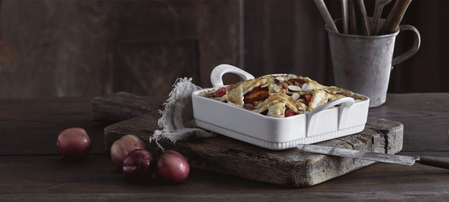 Pillivuyt Toulouse Schale quadratisch 17,5 cm, Wei