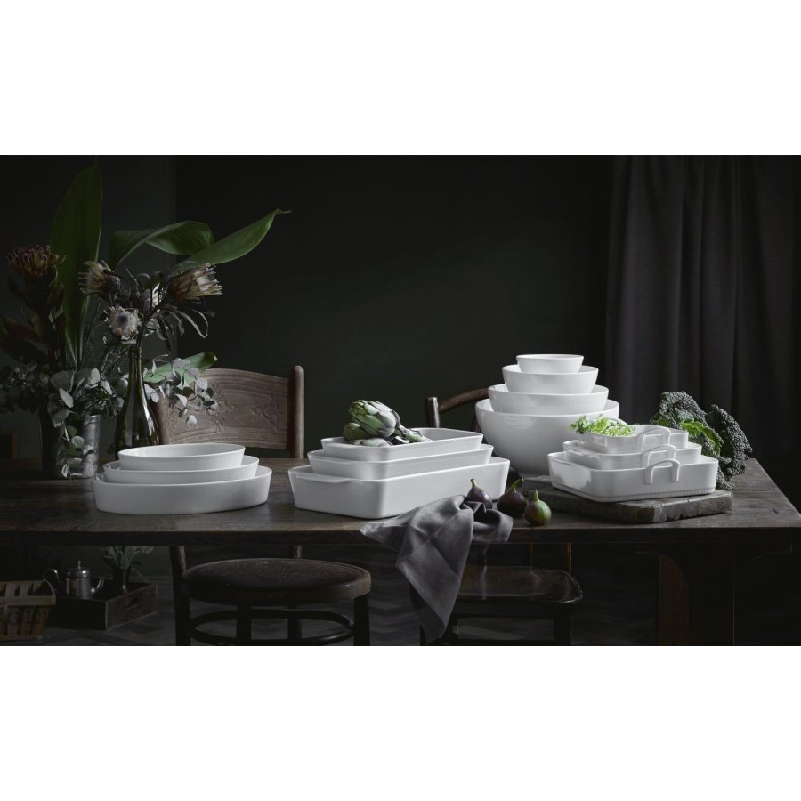 Pillivuyt Toulouse Schale quadratisch 22 cm, Wei