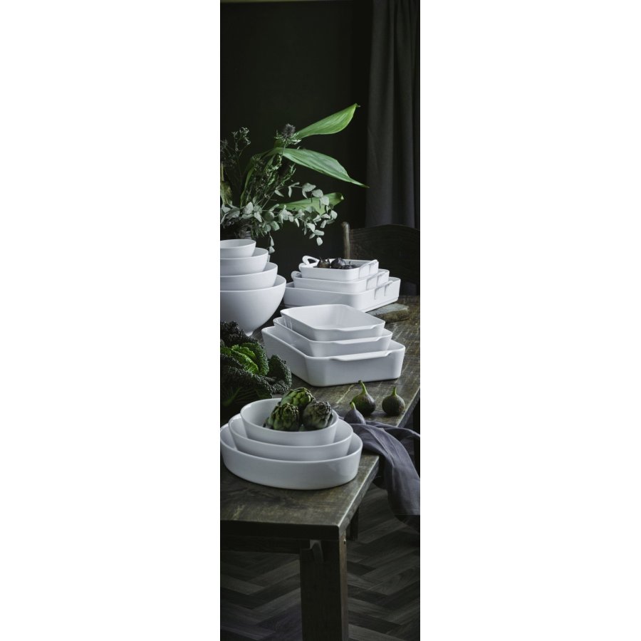 Pillivuyt Toulouse Schale quadratisch 22 cm, Wei