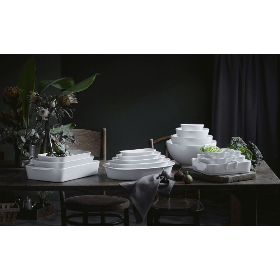 Pillivuyt Toulouse Schale quadratisch 22 cm, Wei