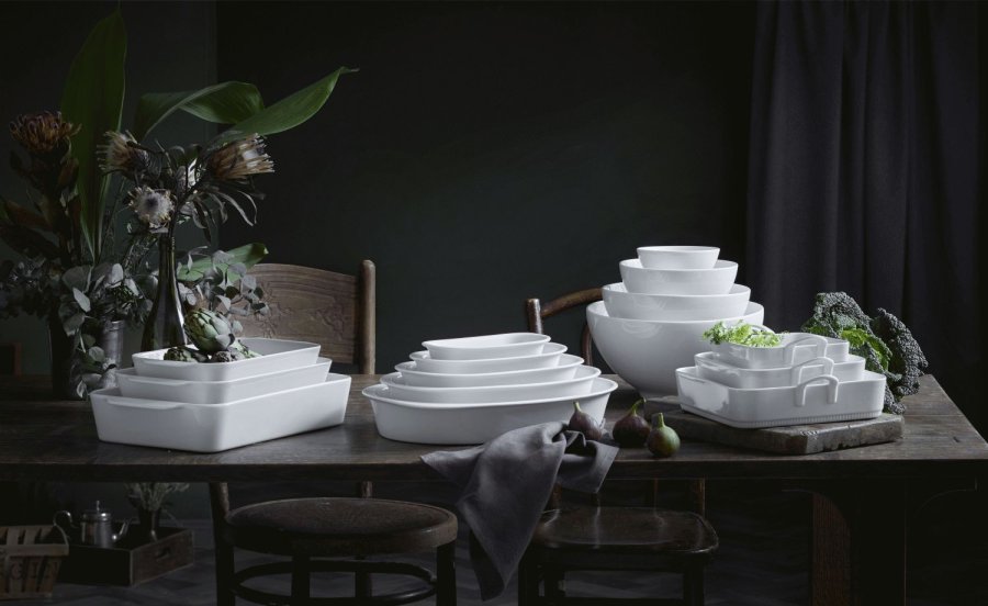 Pillivuyt Toulouse Schale quadratisch 22 cm, Wei