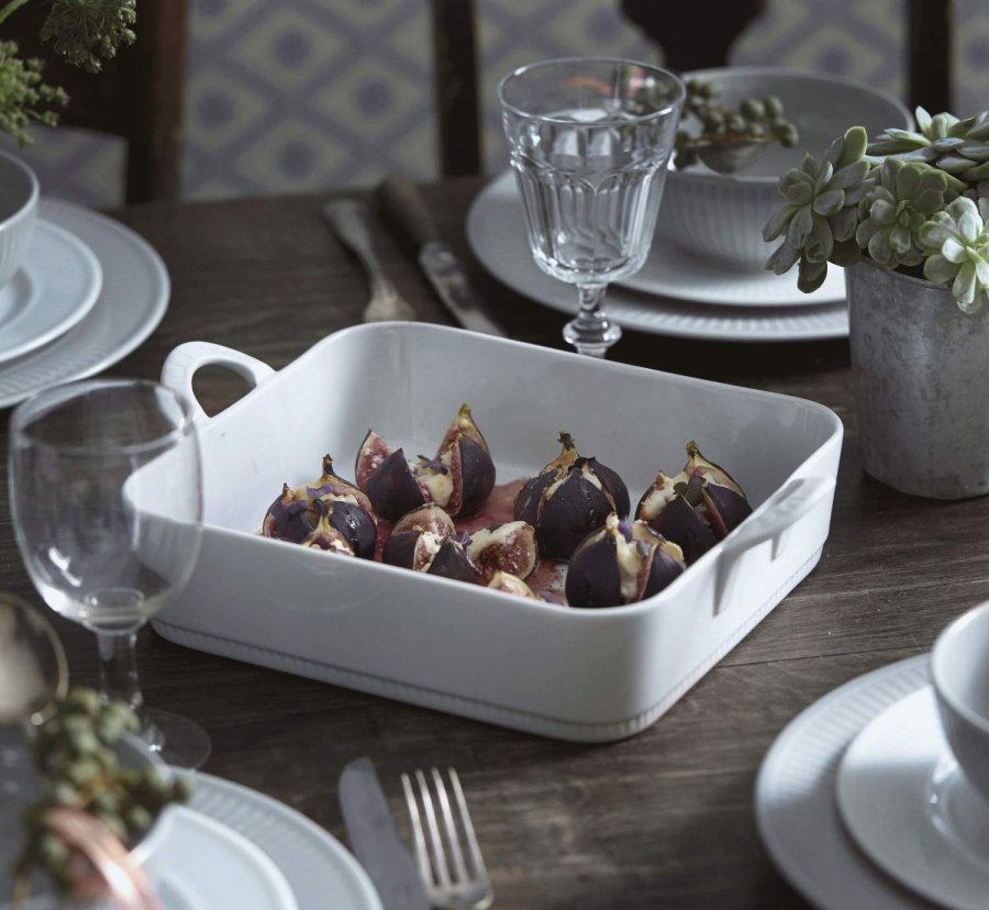 Pillivuyt Toulouse Schale quadratisch 22 cm, Wei