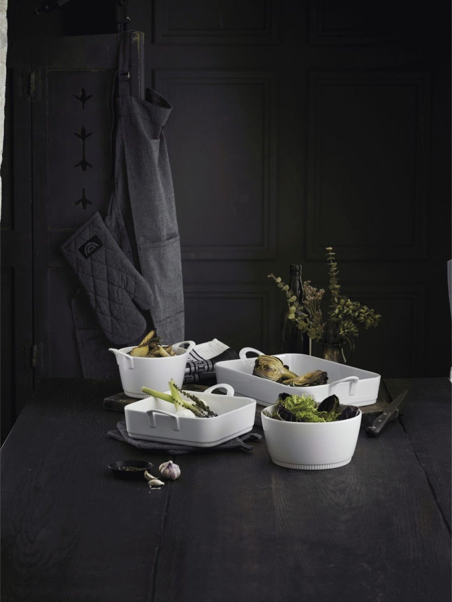 Pillivuyt Toulouse Schale quadratisch 22 cm, Wei