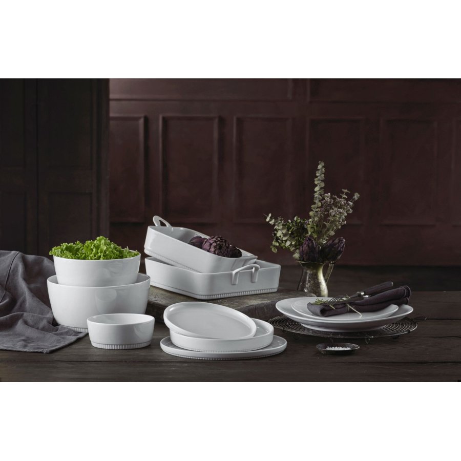 Pillivuyt Toulouse Schale quadratisch 22 cm, Wei