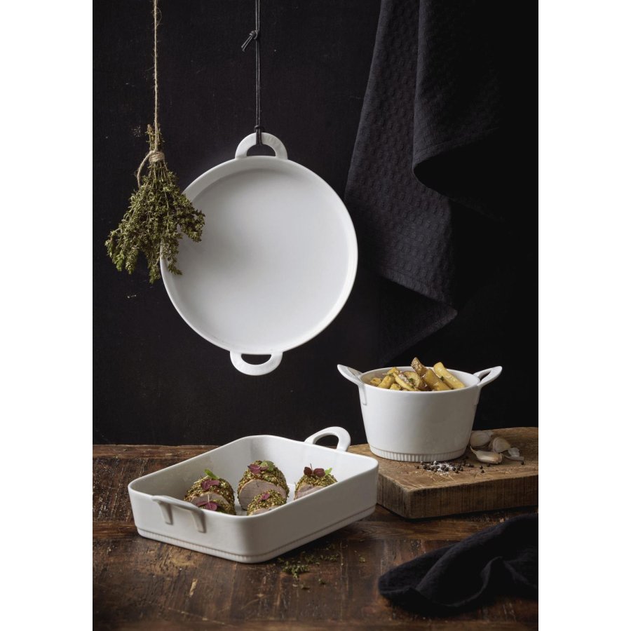 Pillivuyt Toulouse Schale Rechteckig 25 cm, Wei