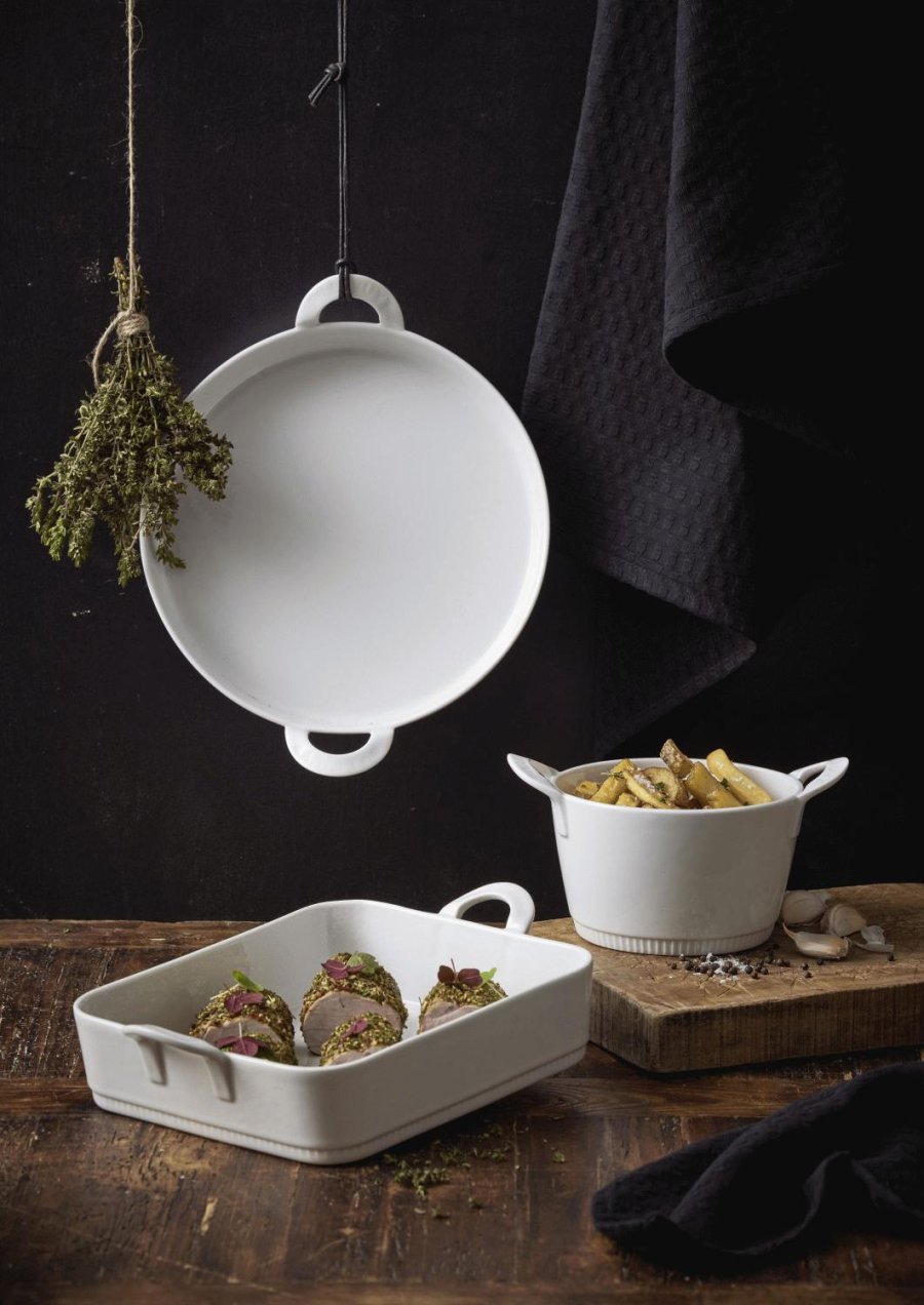 Pillivuyt Toulouse Schale Rechteckig 25 cm, Wei