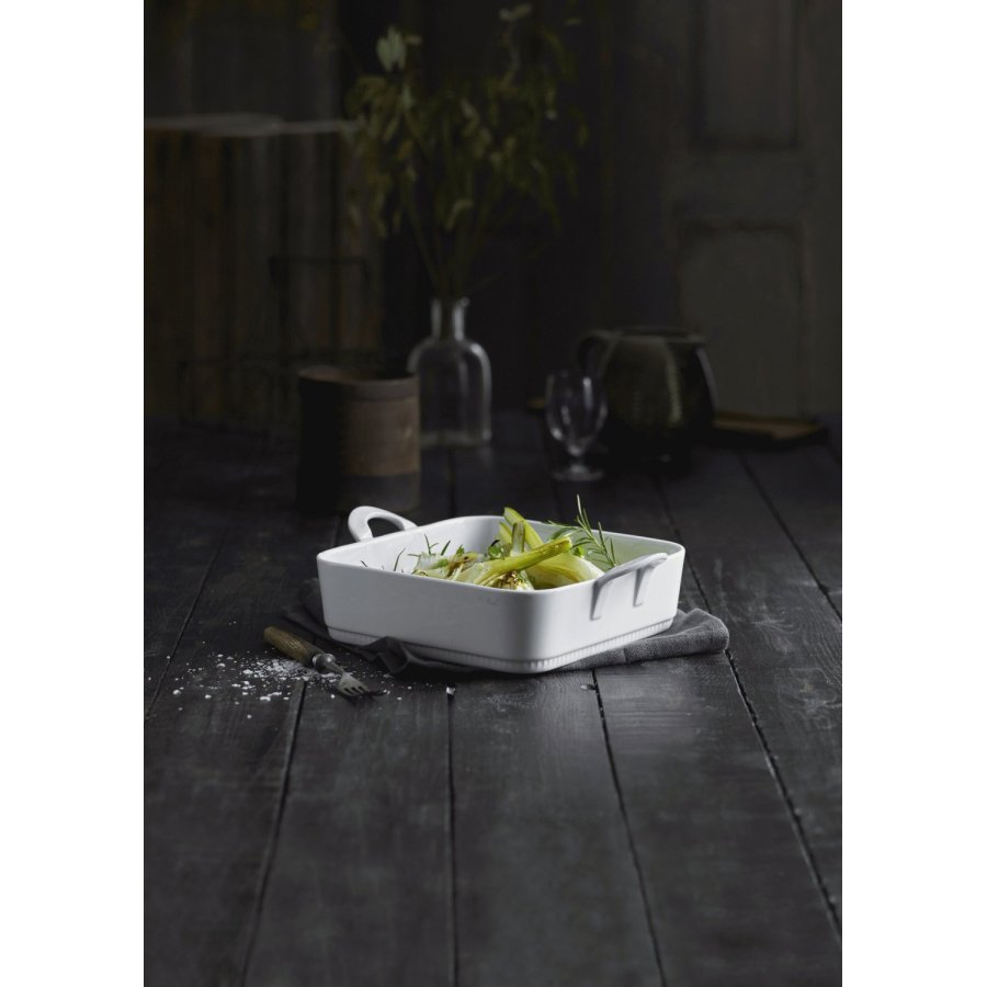 Pillivuyt Toulouse Schale Rechteckig 25 cm, Wei