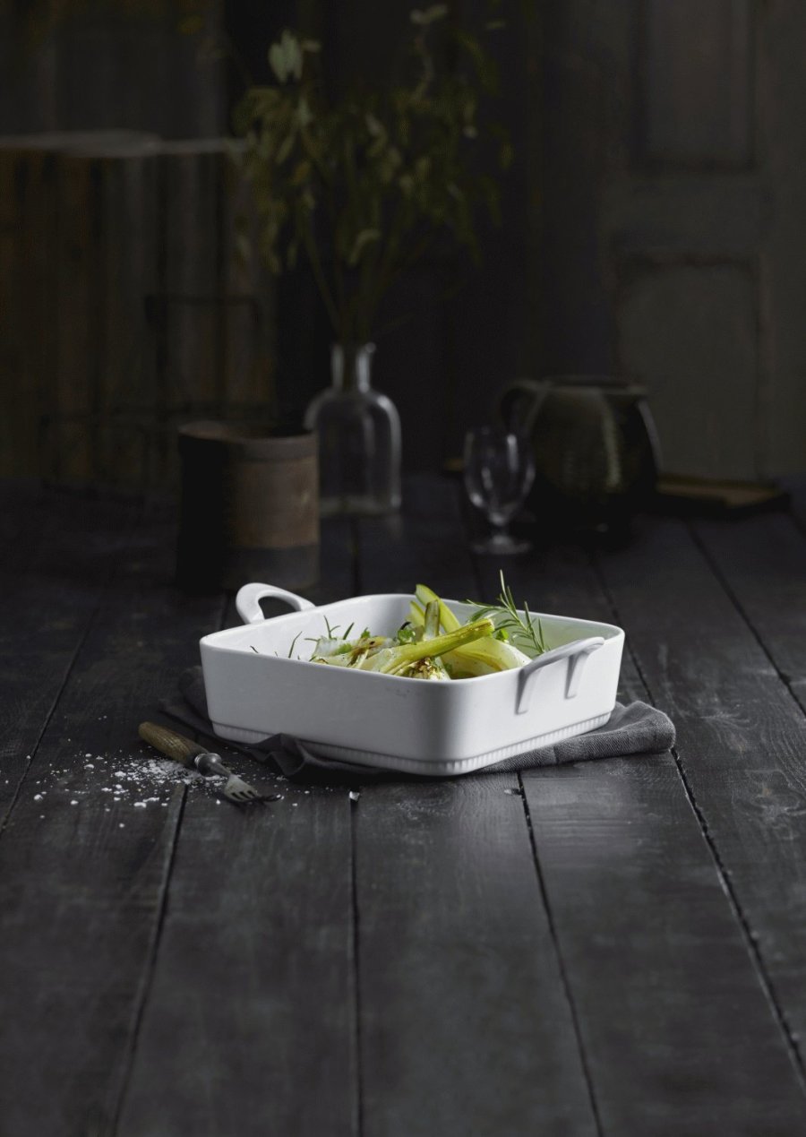 Pillivuyt Toulouse Schale Rechteckig 25 cm, Wei