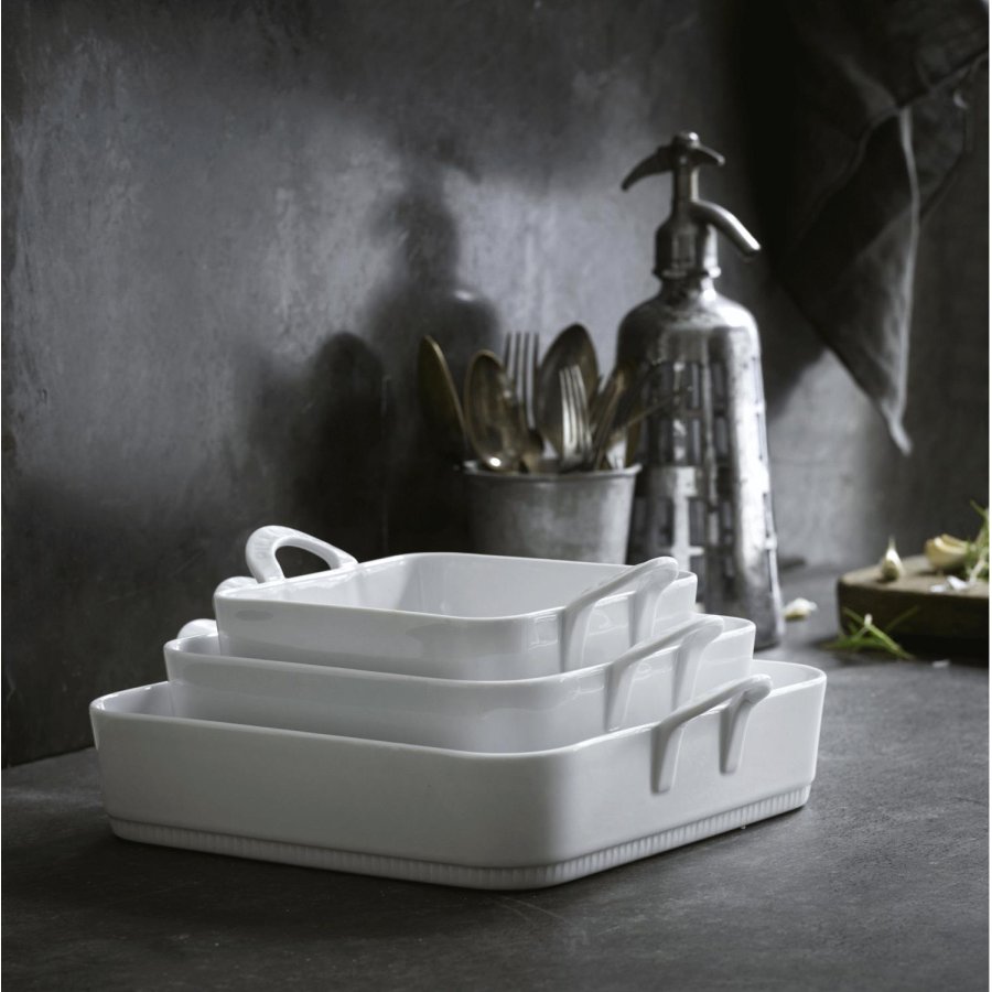 Pillivuyt Toulouse Schale quadratisch 27 cm, Wei