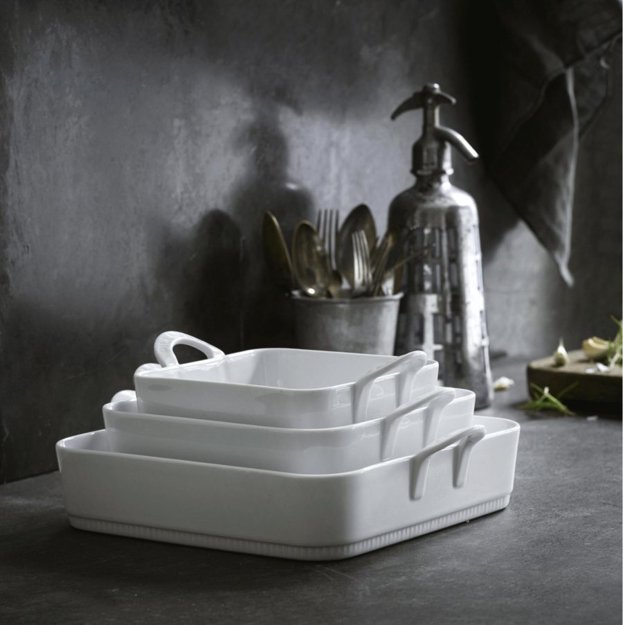 Pillivuyt Toulouse Schale quadratisch 27 cm, Wei